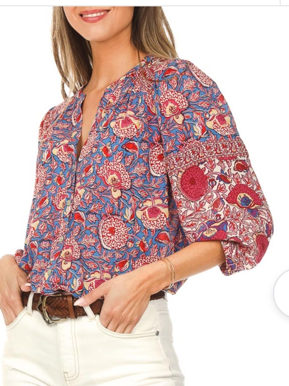 ba&sh VLAD floral top - Picture 14 of 15